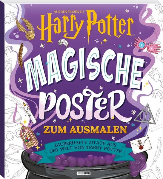 Produktbild: Aus den Filmen zu Harry Potter: Magische Poster zum Ausmalen - Zauberhafte Zitate aus der Welt von Harry Potter