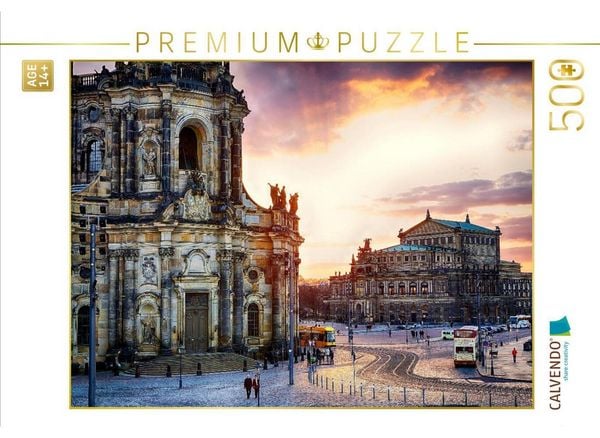 "CALVENDO Puzzle Ein Motiv aus dem Kalender Dresden 2017 / Geburtstagskalender ""Semperoper Dresden"" | 500 Teile Lege-Größe 48 × 36 cm Foto-Puzzle für Erwachsene"