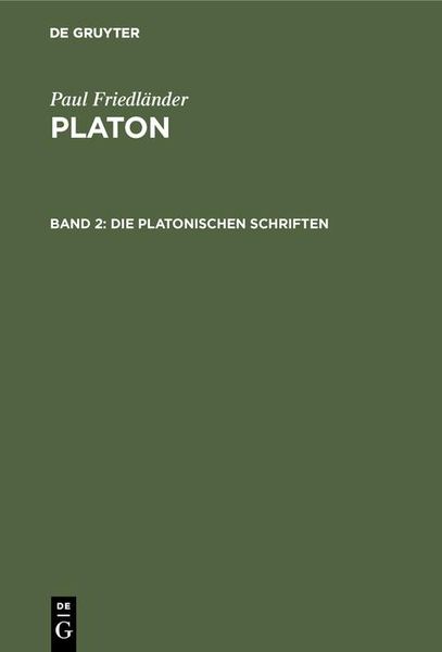 Produktbild: Die platonischen Schriften