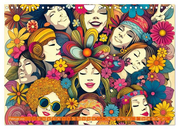Produktbild: Psychodelic Art (Wandkalender 2026 DIN A4 quer), CALVENDO Monatskalender