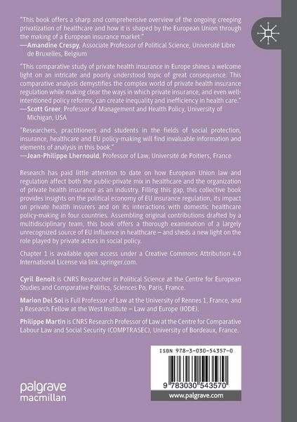 Produktbild: Private Health Insurance and the European Union