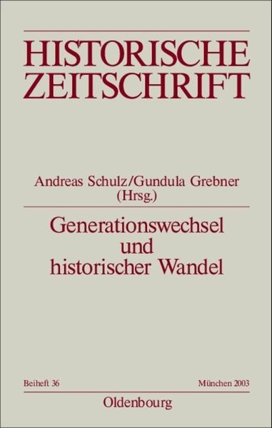 Produktbild: Generationswechsel und historischer Wandel