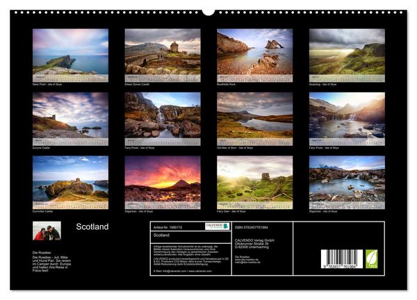Produktbild: Scotland (hochwertiger Premium Wandkalender 2026 DIN A2 quer), Kunstdruck in Hochglanz