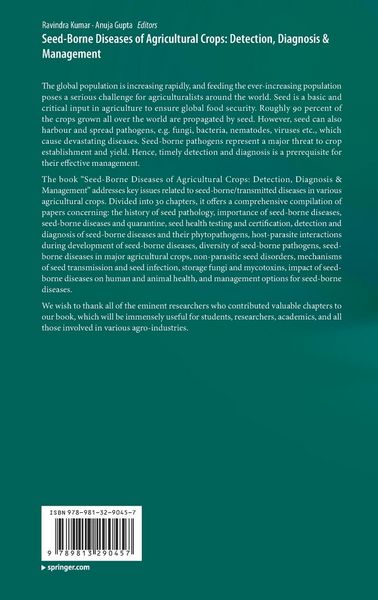 Produktbild: Seed-Borne Diseases of Agricultural Crops: Detection, Diagnosis & Management