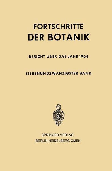 Produktbild: Fortschritte der Botanik