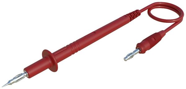 Hirschmann Test & Measurement PL 3 rot / red Messleitung 4 mm-Stecker Lamellenstecker 4 mm 1.00 m Rot 1 St.