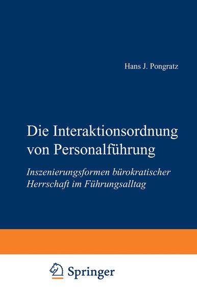Produktbild: Die Interaktionsordnung von Personalf&uuml;hrung