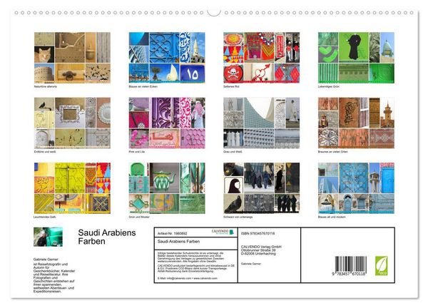 Produktbild: Saudi Arabiens Farben (hochwertiger Premium Wandkalender 2026 DIN A2 quer), Kunstdruck in Hochglanz