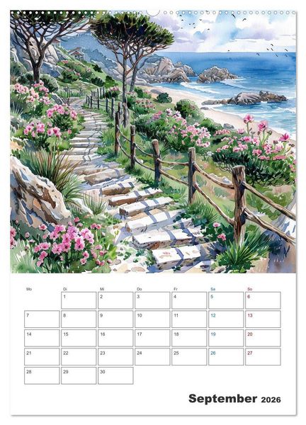 Produktbild: Sand zwischen den Zehen (hochwertiger Premium Wandkalender 2026 DIN A2 hoch), Kunstdruck in Hochglanz