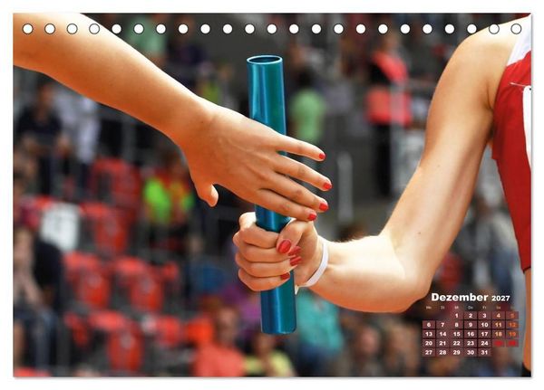 Produktbild: Faszination Leichtathletik: Schneller, h&ouml;her, weiter (Tischkalender 2027 DIN A5 quer), CALVENDO Monatskalender
