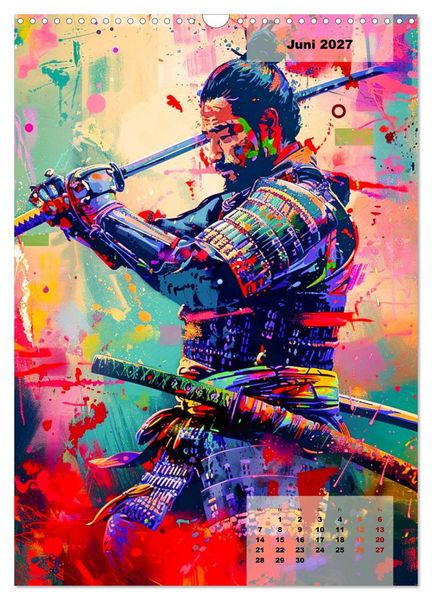 Produktbild: Samurai - Stahl Ehre Mut (Wandkalender 2027 DIN A3 hoch), CALVENDO Monatskalender