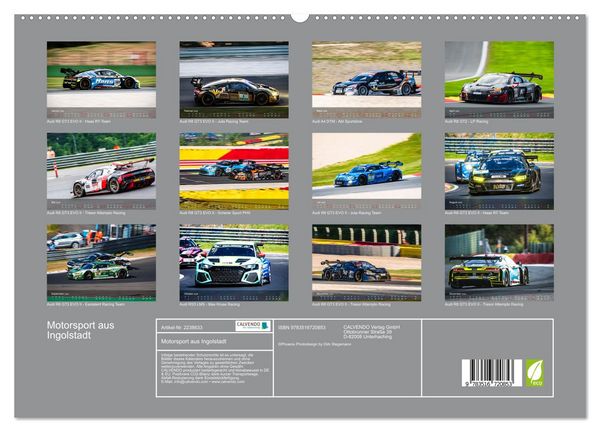 Produktbild: Motorsport aus Ingolstadt (hochwertiger Premium Wandkalender 2026 DIN A2 quer), Kunstdruck in Hochglanz