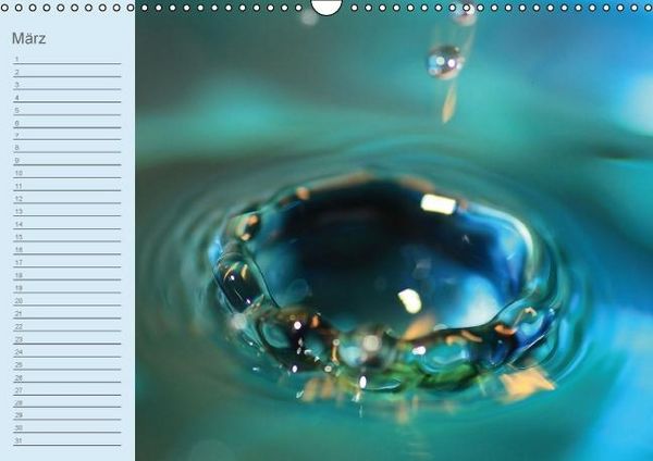 Produktbild: Geburtstagskalender "Wasser-Spiele" (Wandkalender immerw&auml;hrend DIN A3 quer)