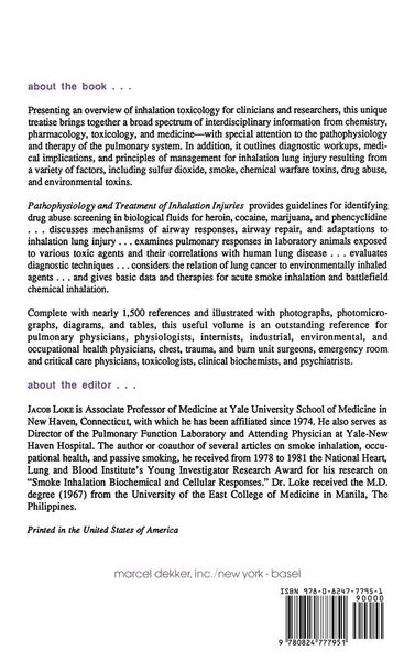 Produktbild: Pathophysiology and Treatment of Inhalation Injuries