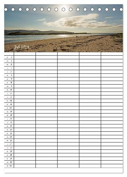 Produktbild: Isle of Skye - Schottlands Inseln - Familienplaner (Tischkalender 2026 DIN A5 hoch), CALVENDO Monatskalender