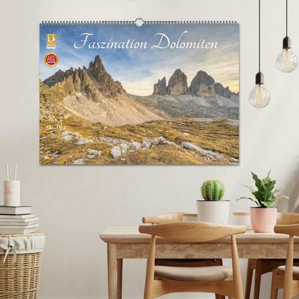 Produktbild: Faszination Dolomiten (Wandkalender 2026 DIN A2 quer), CALVENDO Monatskalender
