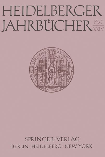 Produktbild: Heidelberger Jahrb&uuml;cher