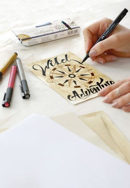 Produktbild: Faber-Castell Tuschestifte Pitt Artist Pens Calligraphy, 8er Etui