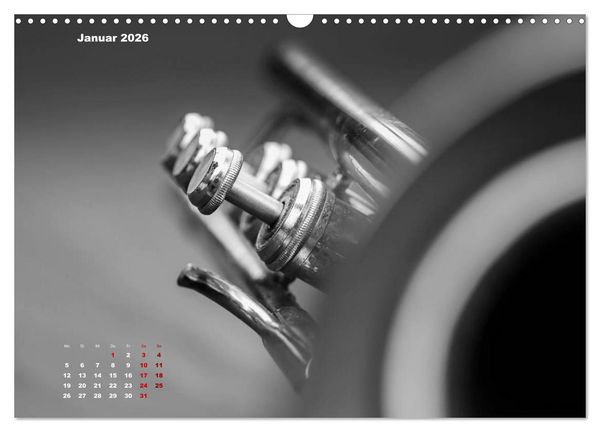 Produktbild: Trompete - Close up (Wandkalender 2026 DIN A3 quer), CALVENDO Monatskalender
