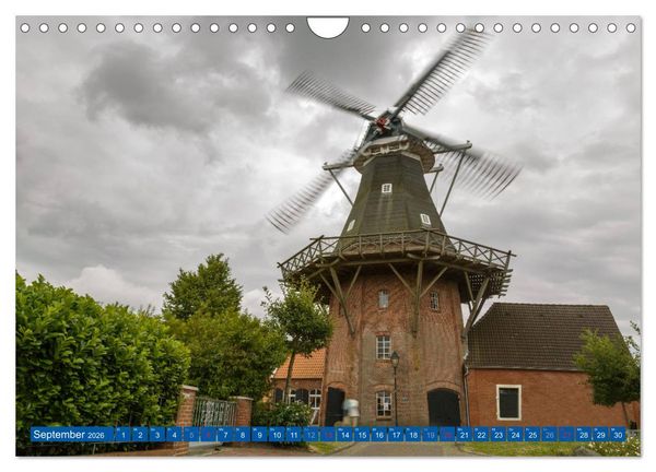 Produktbild: Die Krummh&ouml;rn Gemeinde in Ostfriesland (Wandkalender 2026 DIN A4 quer), CALVENDO Monatskalender