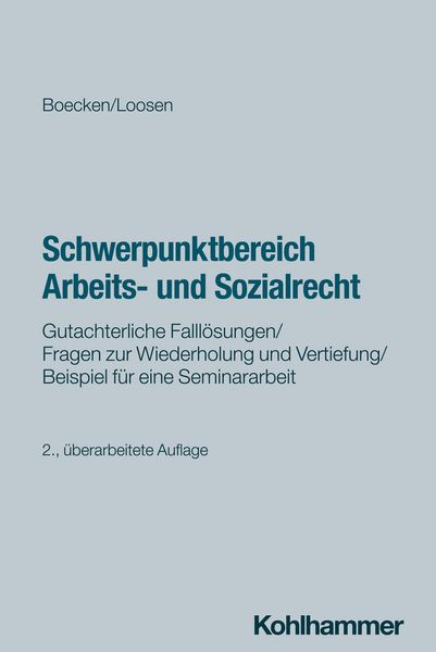 Produktbild: Schwerpunktbereich Arbeits- und Sozialrecht