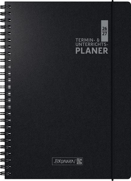 Produktbild: Termin- & Unterrichtsplaner 2026/2027 | A4, Kunststoff, schwarz