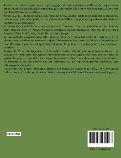 Produktbild: Souvenirs Entomologiques Livre 4