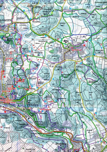 Produktbild: K&uuml;mmerly+Frey Outdoorkarte Deutschland 41 Schw&auml;bische Alb, Hohenzollern 1:35.000