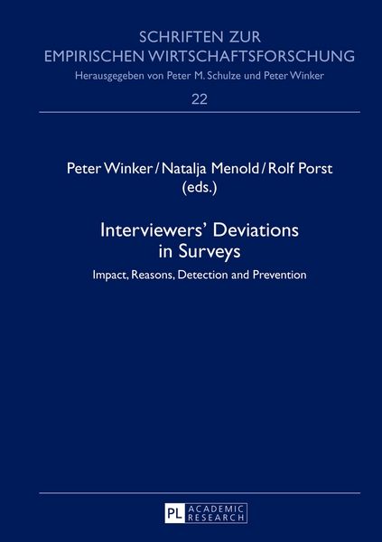 Produktbild: Interviewers&rsquo; Deviations in Surveys