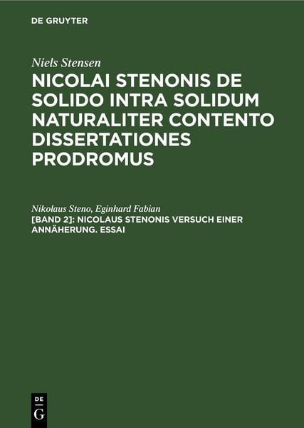Produktbild: Nicolaus Stenonis Versuch einer Ann&auml;herung. Essai