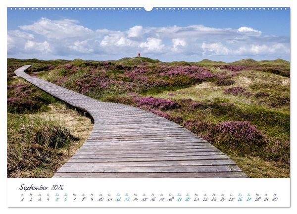 Produktbild: Nordfriesland - weiter Horizont, faszinierende Natur, idyllische St&auml;dte (Wandkalender 2026 DIN A2 quer), CALVENDO Monatskalender
