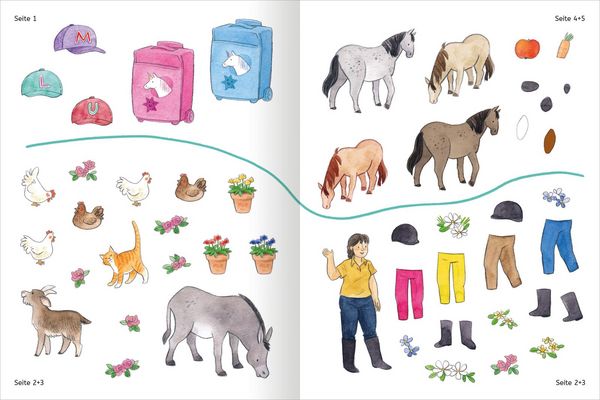 Produktbild: Mit Stickern Lesen lernen &ndash; Ferien auf dem Reiterhof