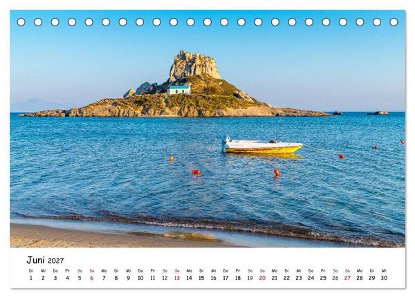 Produktbild: Kos 2027 (Tischkalender 2027 DIN A5 quer), CALVENDO Monatskalender