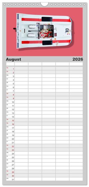 Produktbild: Familienplaner 2026 - Legenden des Rennsports Historic Sports Cars 1960-1975 mit 5 Spalten (Wandkalender, 21 x 45 cm) CALVENDO