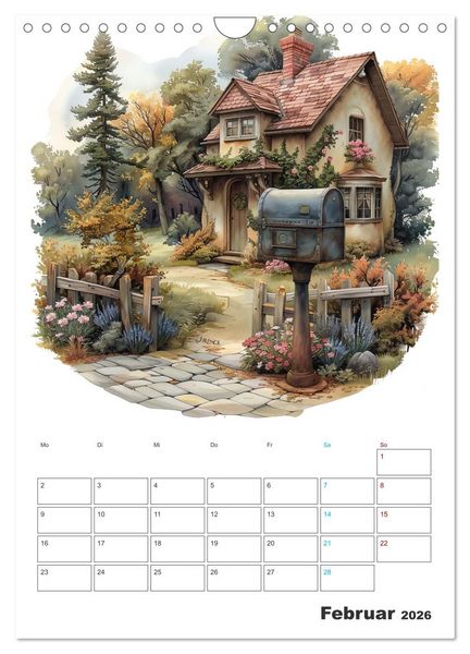 Produktbild: Zeitreise - Der vintage Briekasten Kalender (Wandkalender 2026 DIN A4 hoch), CALVENDO Monatskalender