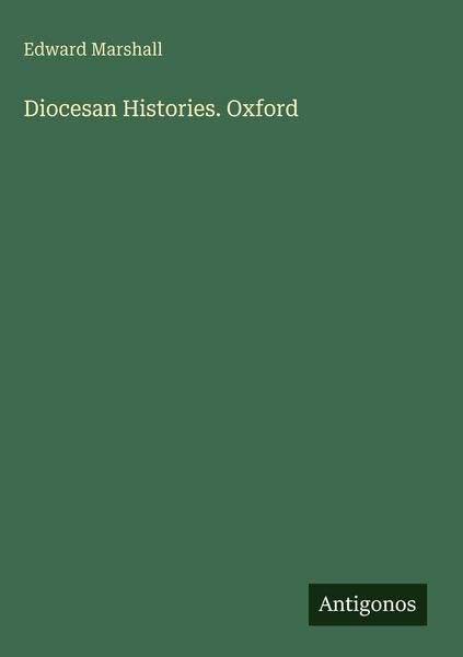 Produktbild: Diocesan Histories. Oxford