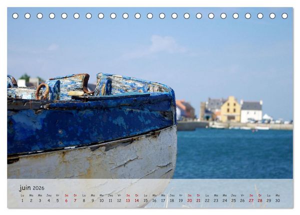 Produktbild: Bretagne Ambiance d'un cimeti&egrave;re &agrave; bateaux (Calendrier de bureau 2026 DIN A5 vertical), CALVENDO calendrier mensuel