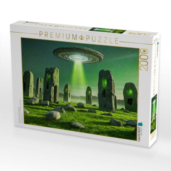 Produktbild: CALVENDO Puzzle Eine UFO errichtet Steinkreise | 2000 Teile Lege-Gr&ouml;&szlig;e 90x67cm Foto-Puzzle f&uuml;r gl&uuml;ckliche Stunden