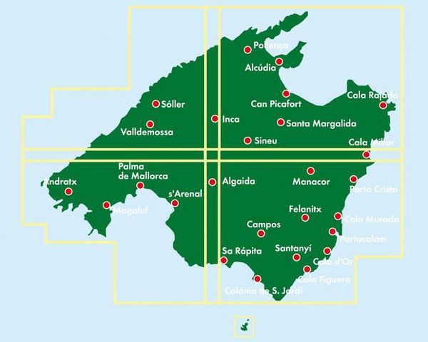 Produktbild: Freytag & berndt Stra&szlig;enkarte Mallorca Set Nord und S&uuml;d 1:50.000
