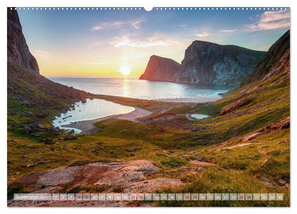 Produktbild: Land. Licht. Meer. (hochwertiger Premium Wandkalender 2027 DIN A2 quer), Kunstdruck in Hochglanz