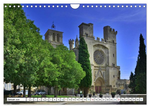 Produktbild: Frankreichs gro&szlig;e St&auml;dte - B&eacute;ziers (Wandkalender 2026 DIN A4 quer), CALVENDO Monatskalender