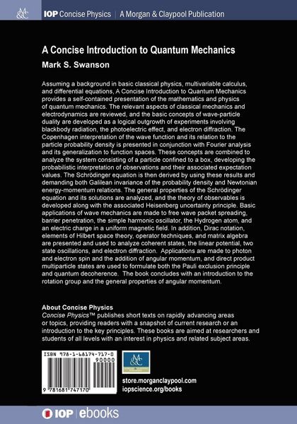 Produktbild: A Concise Introduction to Quantum Mechanics