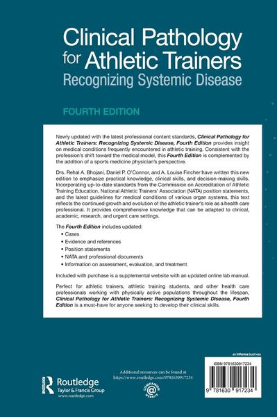Produktbild: Clinical Pathology for Athletic Trainers