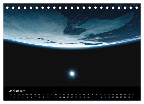 Produktbild: Weit entfernte unbekannte Welten (Tischkalender 2026 DIN A5 quer), CALVENDO Monatskalender