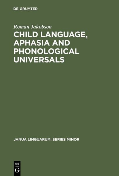 Produktbild: Child Language, Aphasia and Phonological Universals