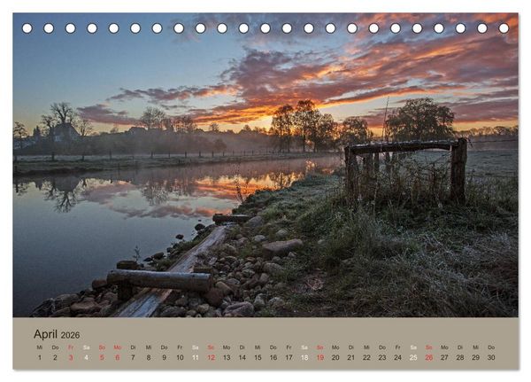 Produktbild: Lichtstimmungen im sch&ouml;nen Schleswig Holstein (Tischkalender 2026 DIN A5 quer), CALVENDO Monatskalender