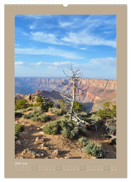 Produktbild: Erlebe mit mir den Grand Canyon (Wandkalender 2026 DIN A2 hoch), CALVENDO Monatskalender