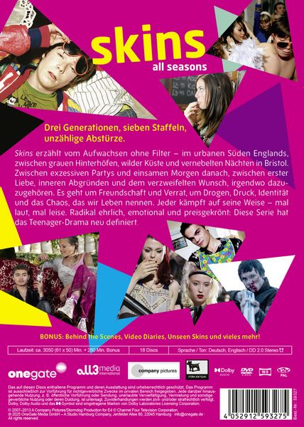 Produktbild: Skins - Die komplette Serie (Das Original aus UK) [17 DVDs]