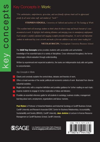 Produktbild: Key Concepts in Work