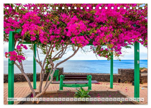Produktbild: Urlaubsparadies Lanzarote (Tischkalender 2026 DIN A5 quer), CALVENDO Monatskalender